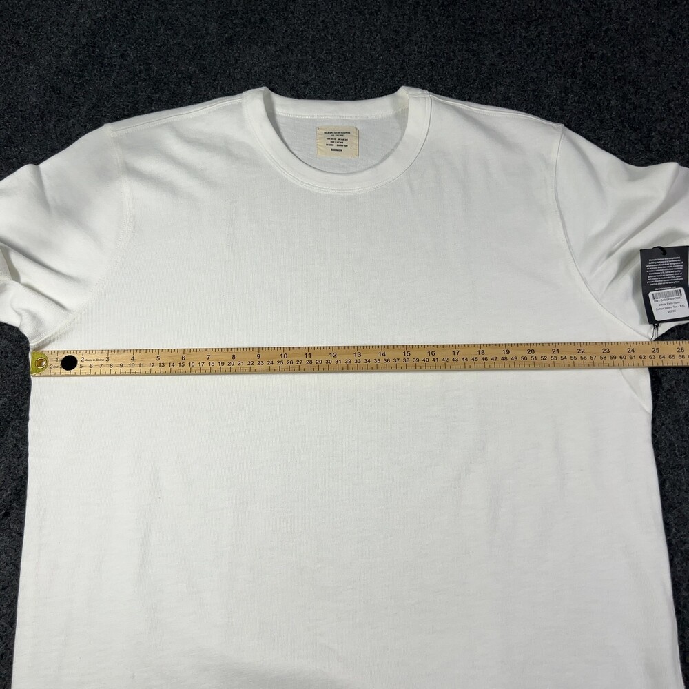 Buck Mason White Field-Spec Cotton Heavy Tee Mens Sz XXL NWT Msrp62 [PD17] - Picture 5 of 9